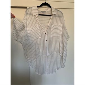 High- Low button tunic